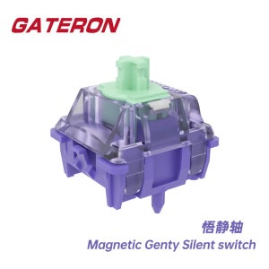 Gateron 마그네틱 젠티 사일런트 스위치, 선형, 여행 전 자유 설정, 마그네틱 키보드 게임 사무실용 홀 센서 효과