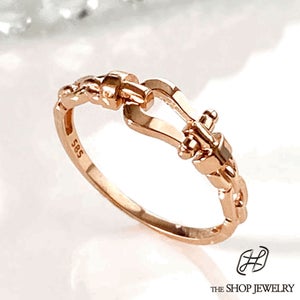 14k 18k 데일리 레이어드 말발굽 여자 애끼 금반지 와이프 생일 선물