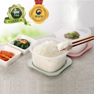 반찬통 냉장 냉동밥 보관 밀폐용기 300ml 전자렌지용 스팀홀 국산 플라스틱 소분 용기