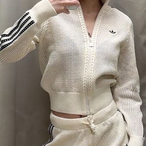 아디다스 프리미엄 크로셰 여성 트랙탑 져지 자켓 JD1082