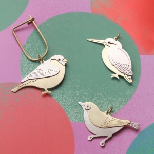 핸드메이드 새 키링 [소리나는 공기.숨은그림 새], 이음 ieumm