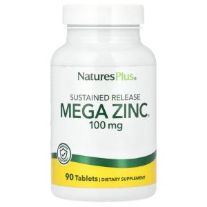 <b>네이쳐스플러스</b> (<b>아이</b>허브) 서방형 Mega Zinc 100mg 90정 해외직구