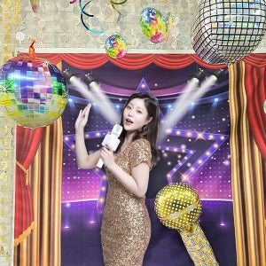 레트로 파티 세트 01번 / 뉴트로 풍선 천장 장식 노래방 레트로 컨셉 연말 파티 소품