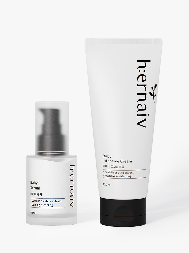 <b>어네이브</b> 더마 트러블 진정 솔루션 (베이비세럼+고보습크림)