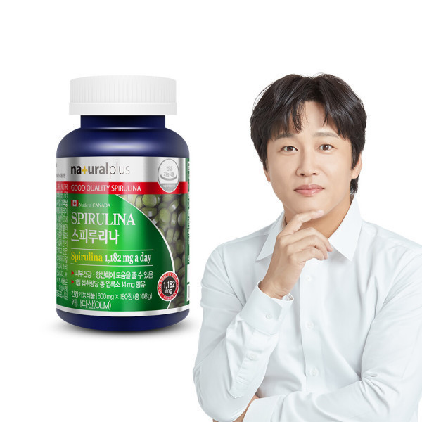 내츄럴플러스 내츄럴플러스 스피루리나 180정 1병(3개월분)/항산화