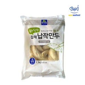 면사랑 바삭한 잡채 납작만두 1.2kg x 3개 얇은피 당면 야끼교자 군만두