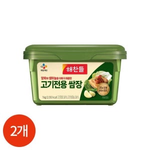 CJ제일제당 해찬들 고기전용 쌈장 1kg x 2개