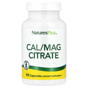 <b>네이쳐스플러스</b> (<b>아이</b>허브) Cal/Mag Citrate 식물성 캡슐 90 정 해외직구