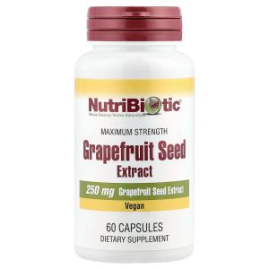 <b>뉴트리바이오틱</b> (아이허브) 자몽씨 추출물 250mg 캡슐 60정 해외직구