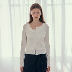 [쥬시쥬디] (1차리오더)골지져지세트(가디건+탑) JZTS029A