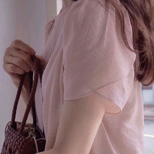 [LABEL] 클로아드 뷔스티에 세트 튤립소매 바람살랑 블라우스 [size:F,1]