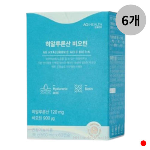 <b>안국</b>건강 <b>히알루론산</b> 비오틴 피부 보습 단백질 6개월