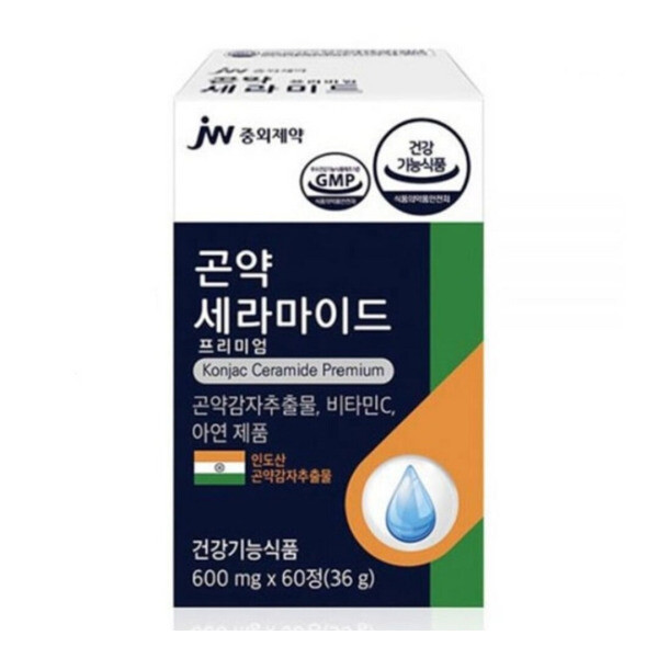 <b>JW중외제약</b> <b>중외제약</b> 곤약 <b>세라마이드</b> 프리미엄 600mg X 60정