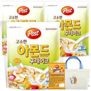 포스트 포스트 아몬드후레이크 620gx3 +포스트사은품랜덤1개증정