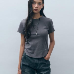 [몽돌] 에센셜 라운드넥 반팔 티셔츠 MDTS073_5 Colors