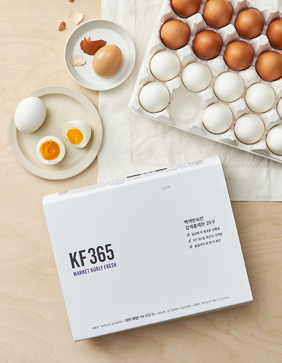 KF365 백색반숙란+갈색훈제란  제품 이미지