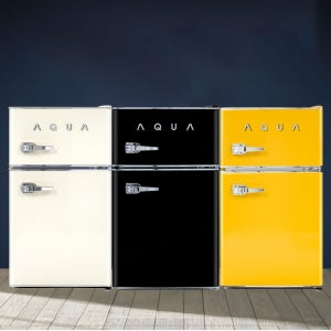 AQUA ART82MDCLI 미드센츄리 레트로 소형미니냉장고 82L