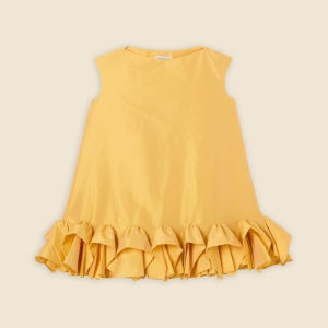 빅터 앤 롤프 옐로우 턱 업 미니 드레스 ED050