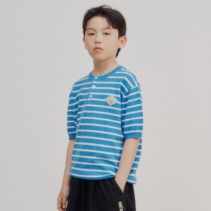 마리나 스트라이프 니트 블루