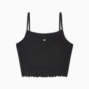 타미진스 슬림 골지 크롭 탱크탑 T32F1TTO19TWT2