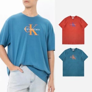 캘빈클라인 히어로 공용 CK 로고 반팔 티셔츠