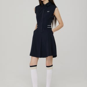 보스골프 썸머 우븐 원피스 WOMAN DARK NAVY
