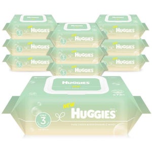 하기스 퓨어그린 캡형 물티슈 72매 x 10팩 ET2HXX00022