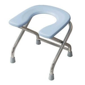 접이식 좌욕 의자 임산부용 변기 휴대용 (그레이)33cm