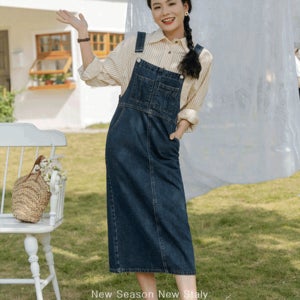 DD-279 데님 오버롤 롱원피스