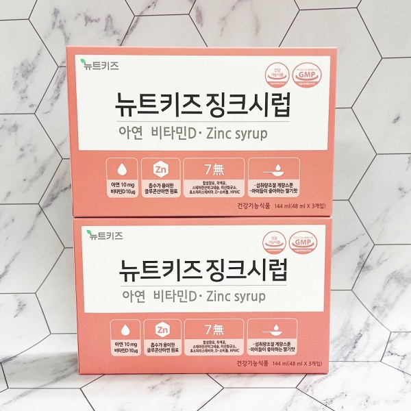 정담트리 뉴트키즈 징크시럽 48ml x 3개입 1+1 tr