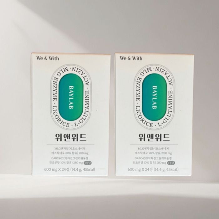 베이랩 위앤위드 멀티 매스틱 복합체 악티니딘 <b>악타진</b> 감초추출물 24정 2개