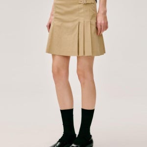 [드파운드] cotton pleats skirt - beige EP8JXX01130