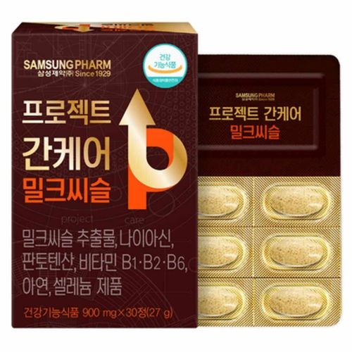 <b>삼성</b>제약 프로젝트 간케어 <b>밀크씨슬</b> 900mg x 30정, 3개