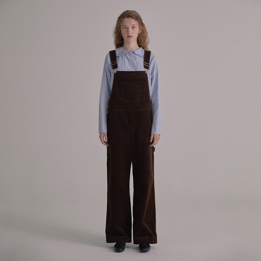 [오버듀플레어] [29CM 단독] corduroy overalls (BROWN)