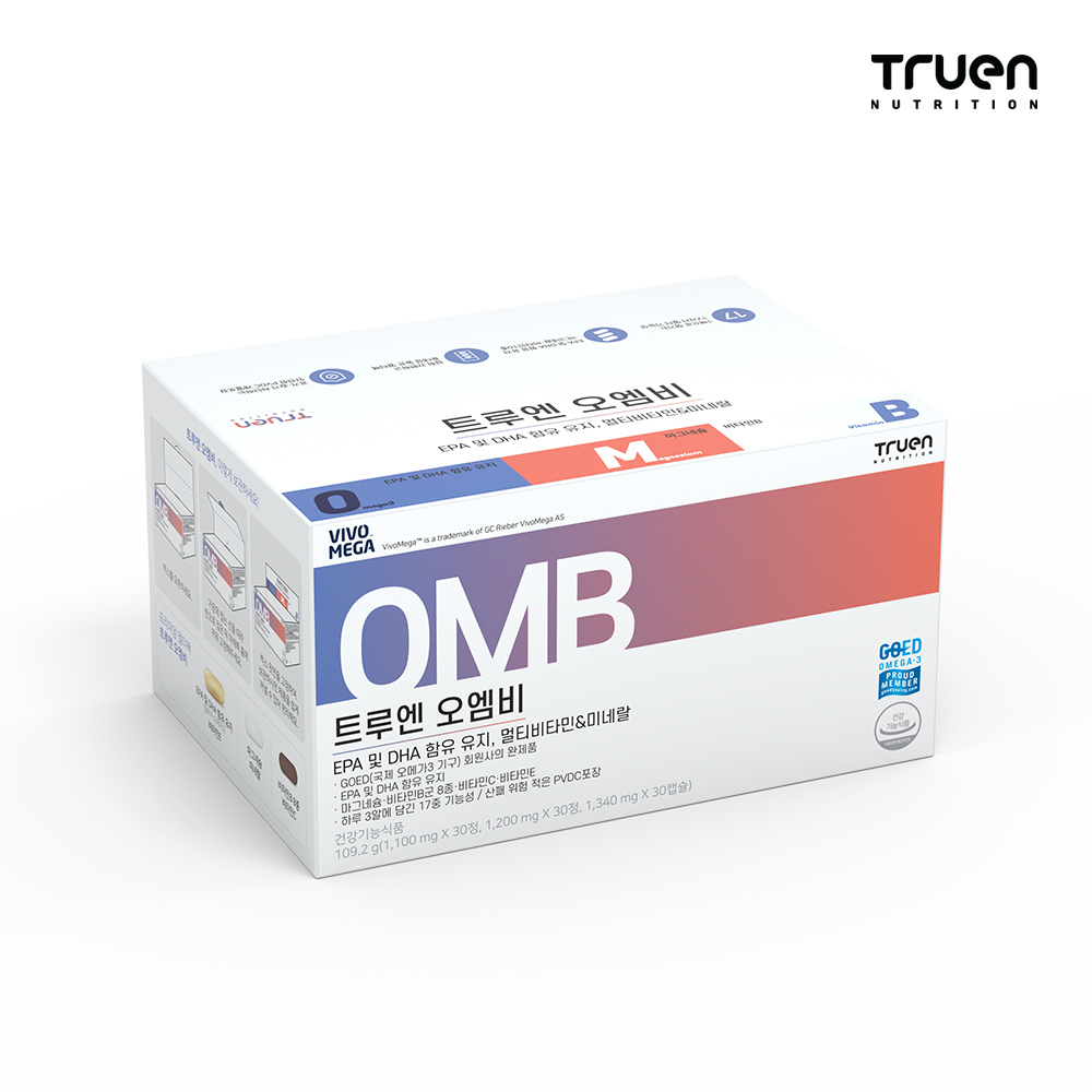 <b>트루엔</b> 오엠비(오메가3+<b>마그네슘</b>+비타민B)
