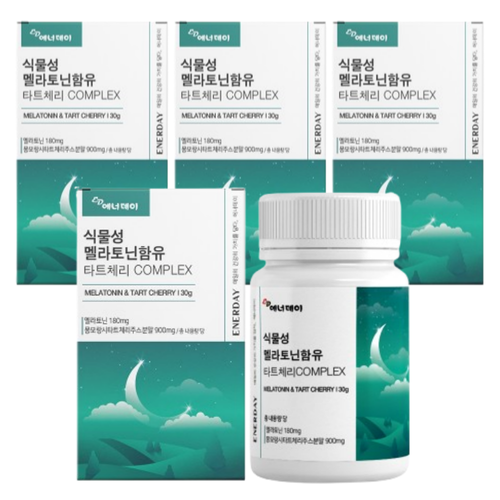 <b>에너데이</b> 식물성 멜라토닌 3+1(4개) 갱년기 불면 영양제 <b>장애</b> 숙면에좋은 <b>수면</b>부족 <b>수면</b>에도움되는