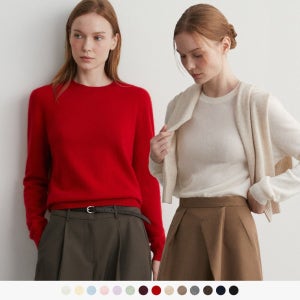 수아레 우먼 (우먼)캐시미어 100 홀가먼트 니트 - 14 COLOR