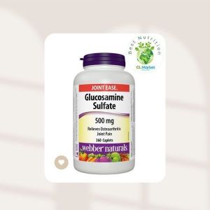 <b>웨버</b>네츄럴 글루코사민 설페이트 <b>연골</b>조인트핏 500mg 360정 부모님 선물