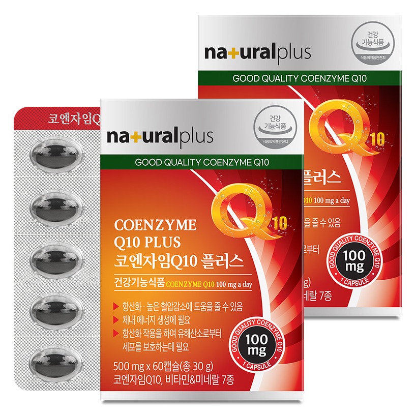 <b>내츄럴플러스</b> 코엔자임Q10 플러스  60정  2개
