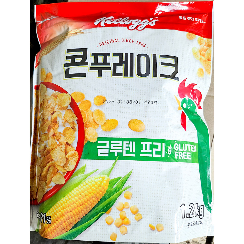 켈로그 콘플레이크 무가당 씨리얼 시리얼 콘푸레이크