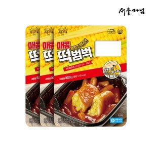 [롯데백화점] 로뎀푸드 [서울마님] 떡범벅 매콤 콘치즈 320g x3팩 LE1219347052