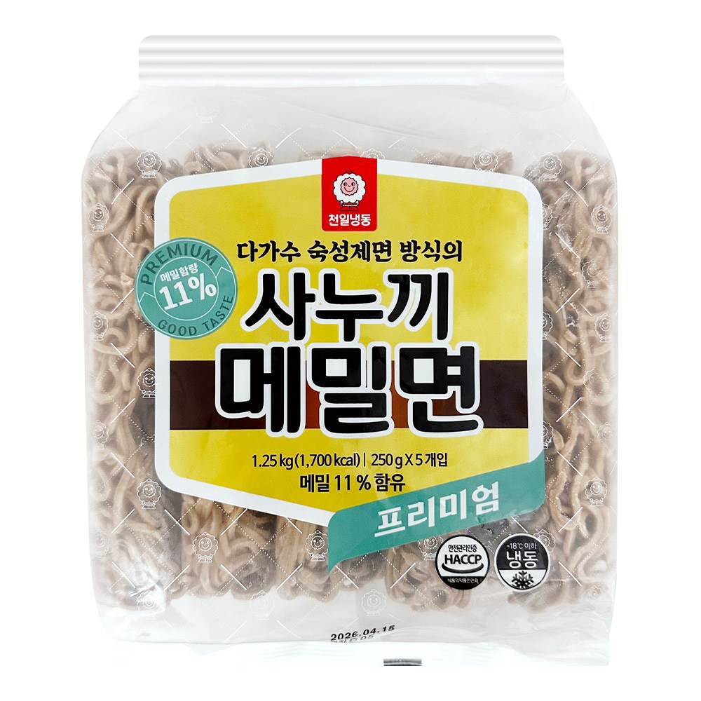 천일식품 프리미엄 사누끼 메밀면 성분 분석