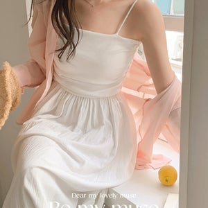 [MADE/캡내장]모아 캡나시 플레어 롱 원피스