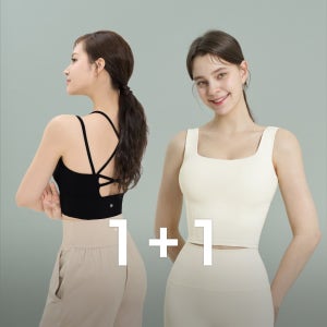 에어로빅복 플렉스 스포츠크롭탑 에어핏 퍼펙션 브라탑 스포츠탱크탑 1+1