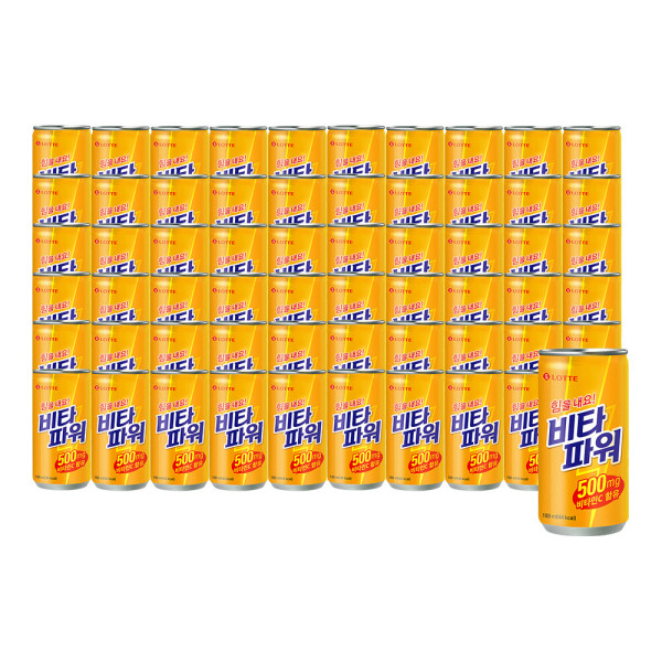 비타파워 마시는 비타민드링크 힘을내요 비타파워 180 ml x 60캔/비타민C함유 비타민음료/드링크