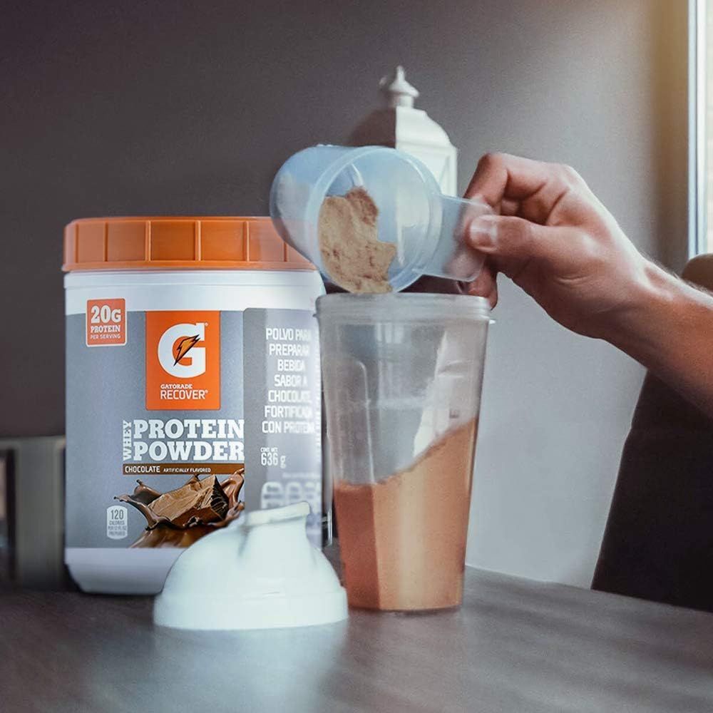 <b>게토레이</b> <b>게토레이</b> 웨이 <b>프로틴</b> 파우더 636g 초코맛 가루 분말