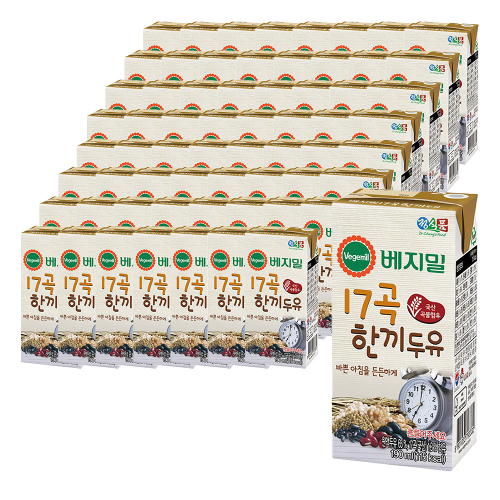 Vegemil Vegemil 17 Grains One Meal Soy Milk 190ml 64 Packs