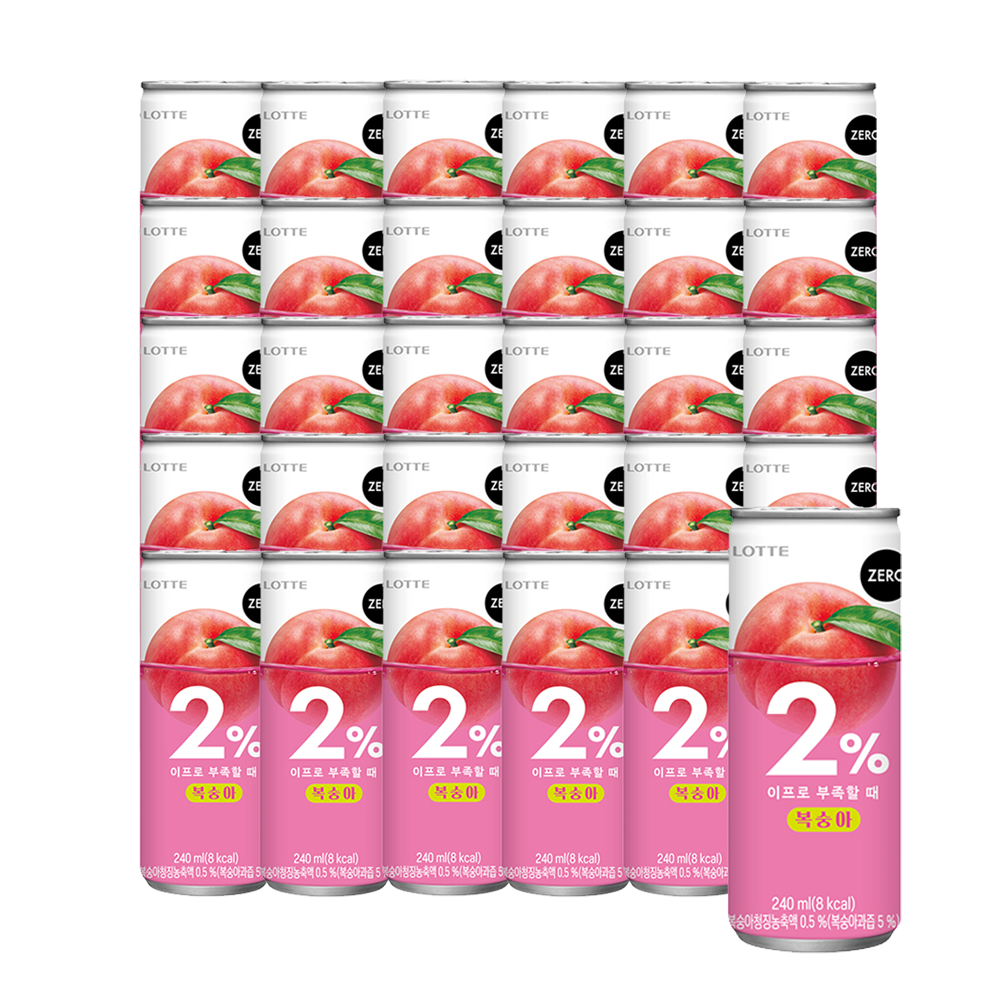 2%부족할때 제로(ZERO) 복숭아 제품 이미지