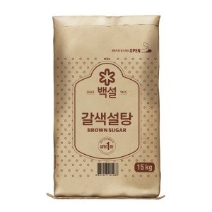백설 백설 갈색 설탕 15kg