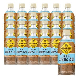 조지아 크래프트 조지아 저칼로리 라떼 470ml 24페트 (1박스)